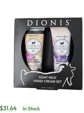 Dionis Goat Milk Hand Cream Set - French Vanilla & Lavender Vanilla (Cream)